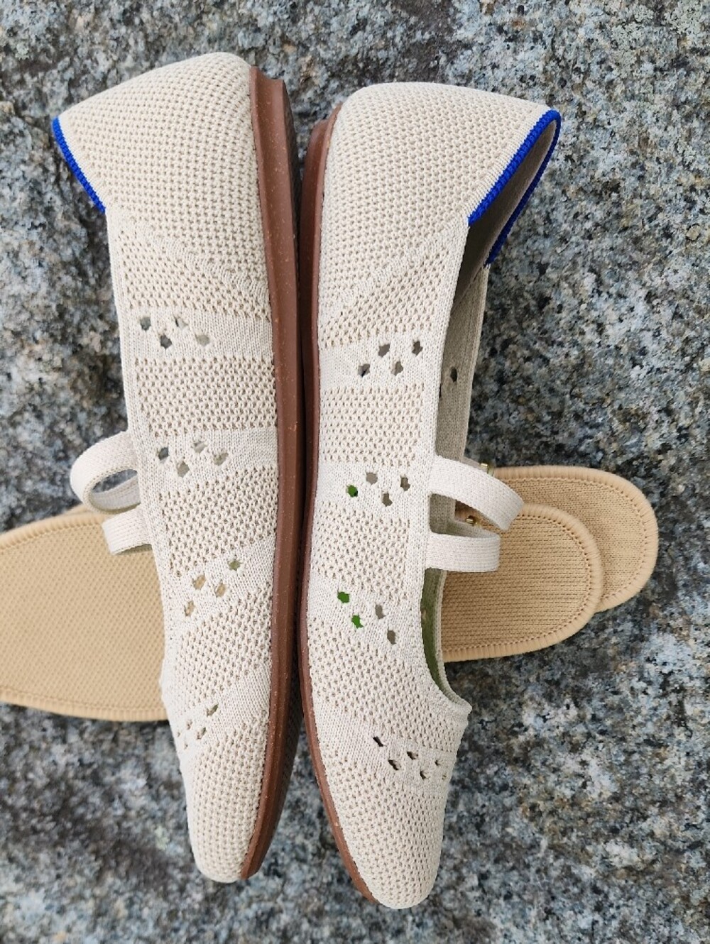 Rothy's The Double Buckle Mary Jane In Powder Crochet Size 8.5 - Picture 8 of 16